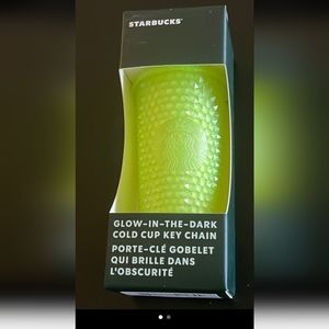 Starbucks glowing the dark keychain